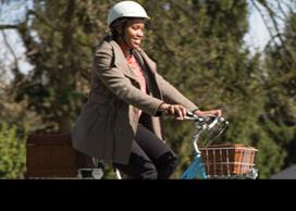 Person biking