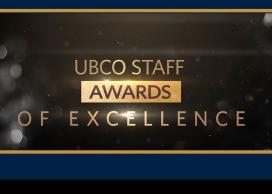 UBC Okanagan 2021 Staff Awards of Excellence graphic