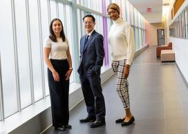 Dr. Lianne Soller, Dr. Edmond Chan and Beverley Ojeaga.