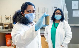 Engineering student with Dr. Sumi Siddiqua